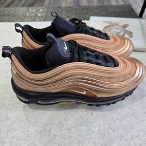 🐢 NIKE Women's  AIR MAX 97 Shoes- Copper Rose Gold Black Size 9.5